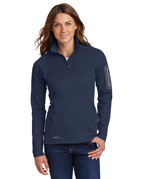 Custom Embroidered Eddie Bauer EB235 Ladies 12.8 oz 1/2-Zip Performance Fleece at GotApparel