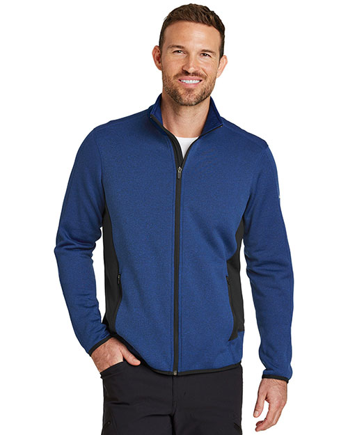 Custom Embroidered Eddie Bauer EB238 Men 13 oz. Full-Zip Heather Stretch Fleece Jacket at GotApparel