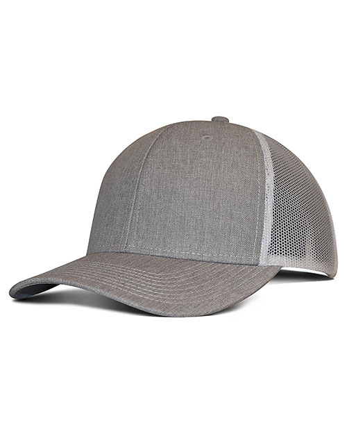 Fahrenheit F211  Heathered Cotton Polyester Trucker Hat at GotApparel