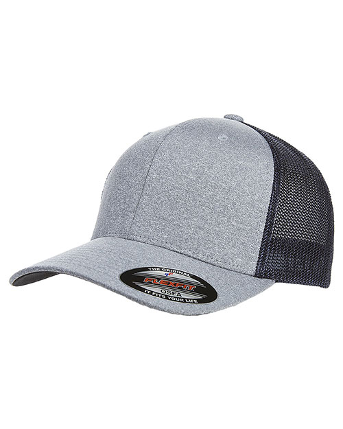 Flexfit Y6311 Men Poly Mélange Stretch Mesh Cap at GotApparel