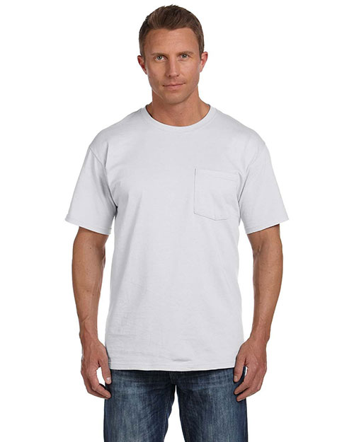 Fruit Of The Loom 3931P Men 5 Oz. 100% Heavy Cotton Hd Pocket T-Shirt 4-Pack at GotApparel
