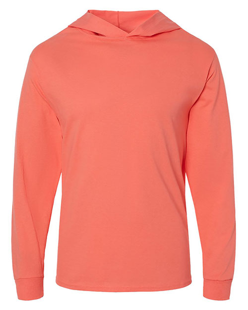 Fruit of the Loom 4930LSH Men HD Cotton™ Jersey Hooded T-Shirt at GotApparel