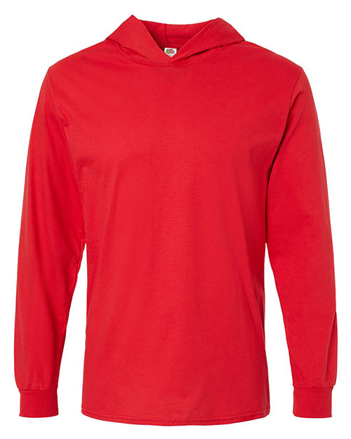 Fruit of the Loom 4930LSH Men's HD Cotton™ Jersey Hooded T-Shirt at GotApparel