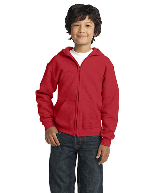 Gildan ® Youth Heavy Blend  Full-Zip Hooded Sweatshirt. 18600B at GotApparel