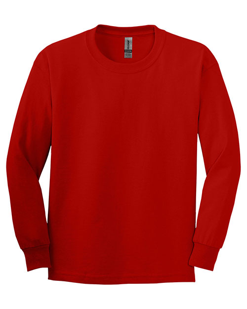 Gildan ® - Youth Ultra Cotton ® 100% US Cotton Long Sleeve T-Shirt. 2400B at GotApparel