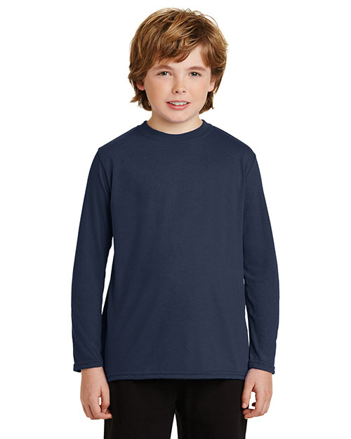 Gildan® 42400B Youth Long Sleeve Performance T-Shirt at GotApparel