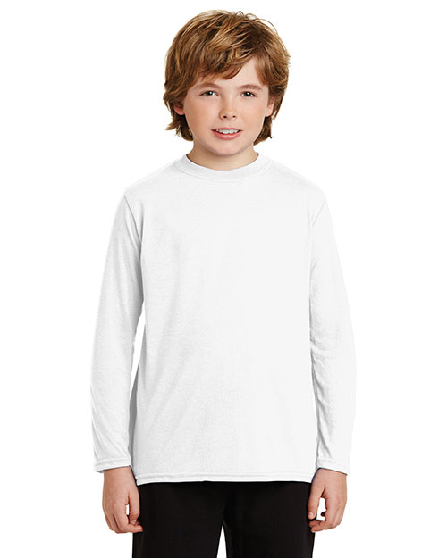 Gildan® 42400B Youth Long Sleeve Performance T-Shirt at GotApparel