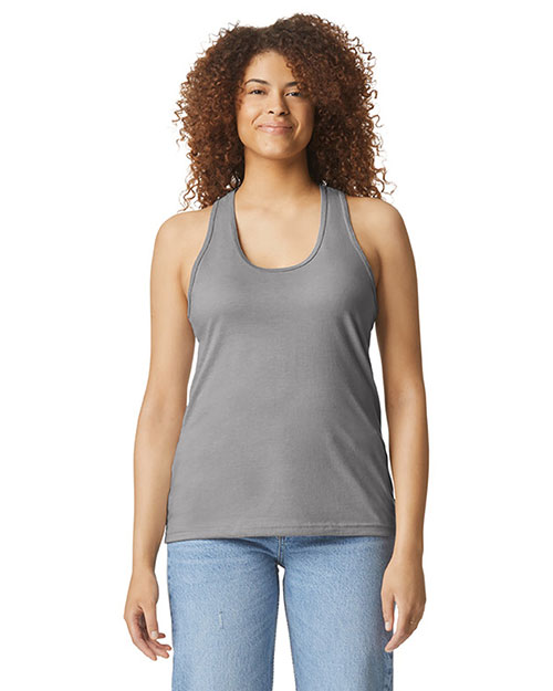 Gildan 64220LCVC Softstyle Women's CVC Racerback Tank at GotApparel