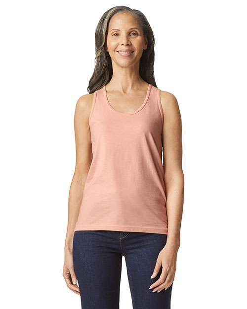 Gildan 64220LCVC Softstyle Women's CVC Racerback Tank at GotApparel