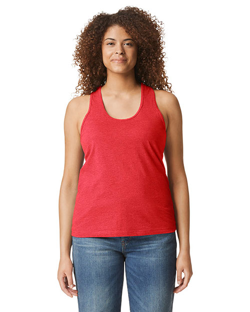 Gildan 64220LCVC Softstyle Women's CVC Racerback Tank at GotApparel