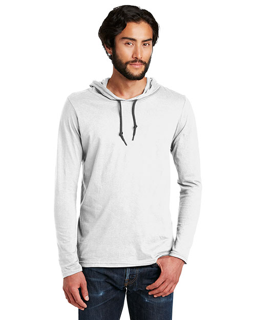 Gildan 987 Men 100% Ring Spun Cotton Long Sleeve Hooded T-Shirt at GotApparel