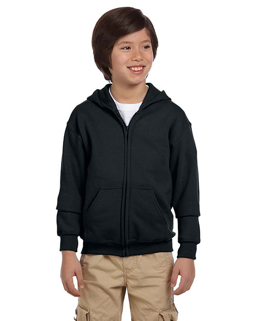 Gildan G186B Boys Heavy Blend 8 Oz. 50/50 Full-Zip Hood at GotApparel