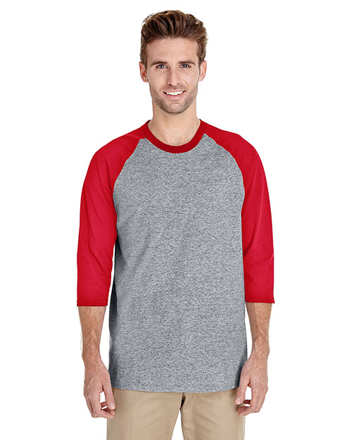 Gildan G570 Men Heavy Cotton ¾ Sleeve Raglan at GotApparel