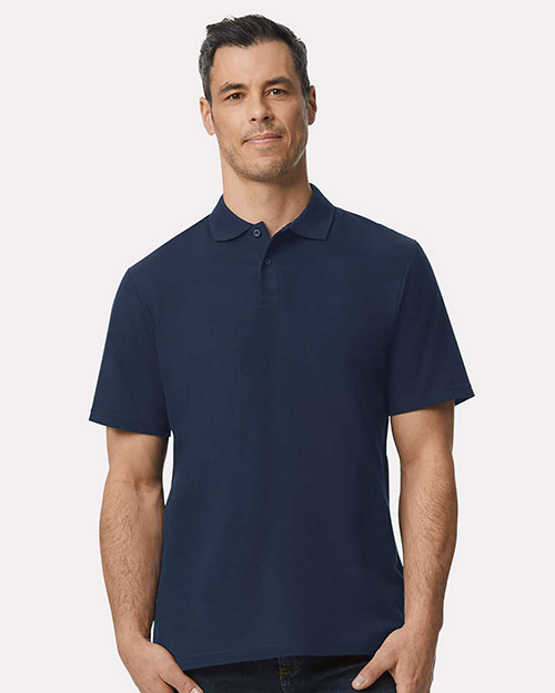 Gildan G648 Men's Softstyle Double Pique Polo at GotApparel