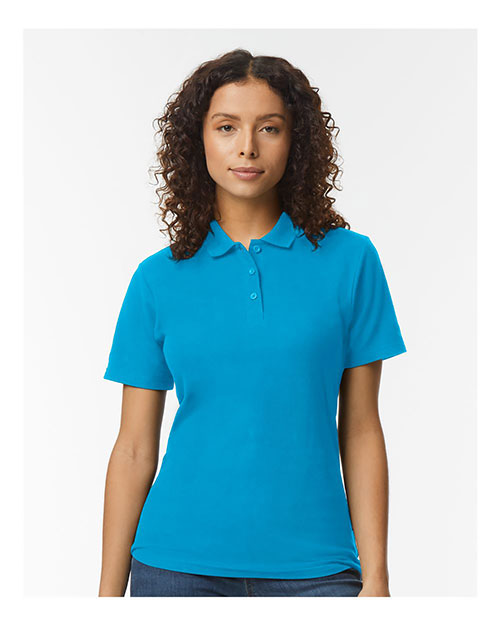 Gildan G648L Ladies' Softstyle Double Pique Polo at GotApparel