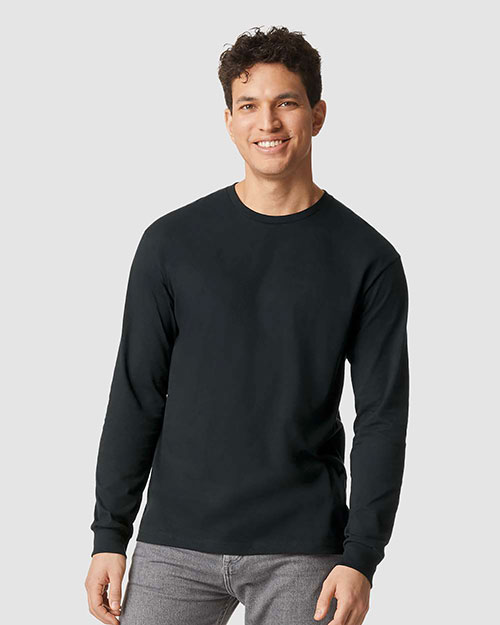 Gildan G674 Unisex Softstyle CVC Long Sleeve T-Shirt at GotApparel