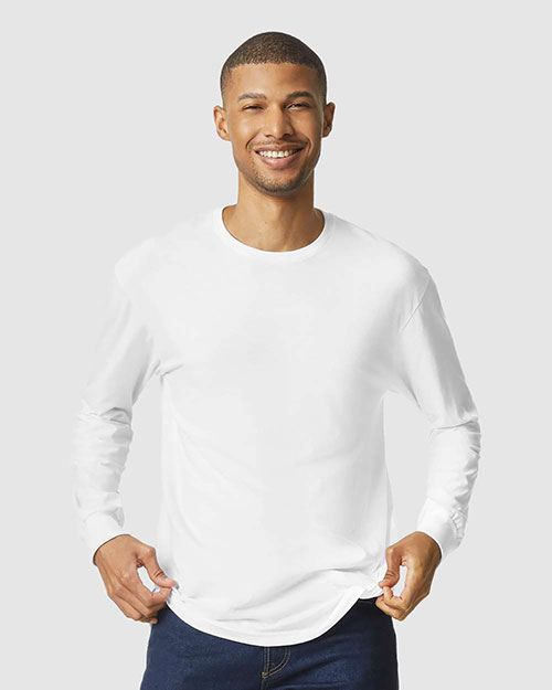 Gildan G674 Unisex Softstyle CVC Long Sleeve T-Shirt at GotApparel