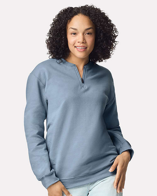 Gildan SF008 Unisex Softstyle Midweight Fleece Quarter-Zip Sweatshirt at GotApparel