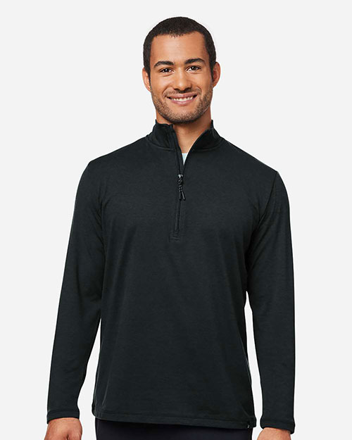 Glyder MDP1772 Men's Marbled Jersey Fairway Quarter-Zip Pullover at GotApparel