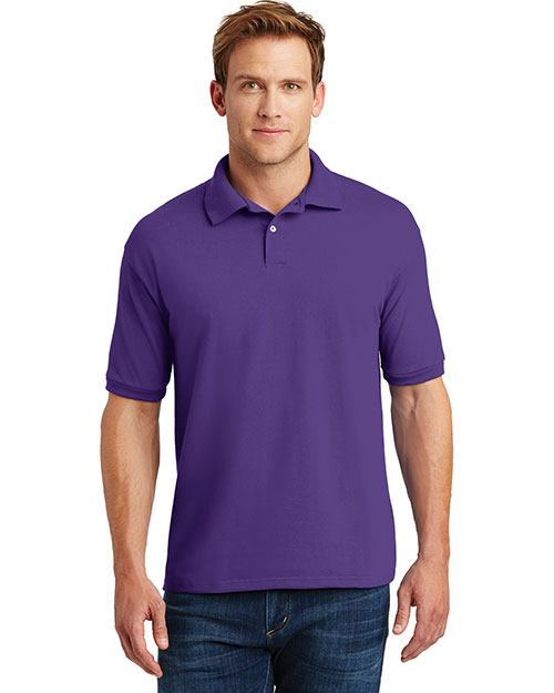 Hanes 054X Men 5.2 oz Jersey Knit Sport Shirt at GotApparel