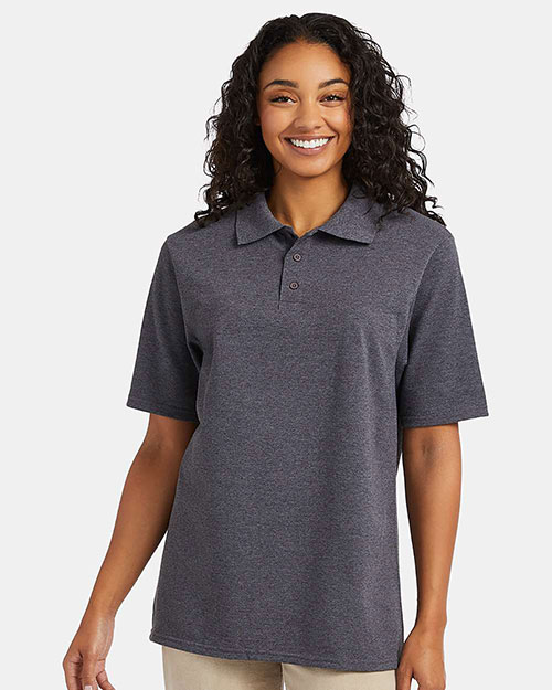 Hanes 055P Men 6.5 oz. X-Temp® Piqué Short-Sleeve Polo with Fresh IQ at GotApparel