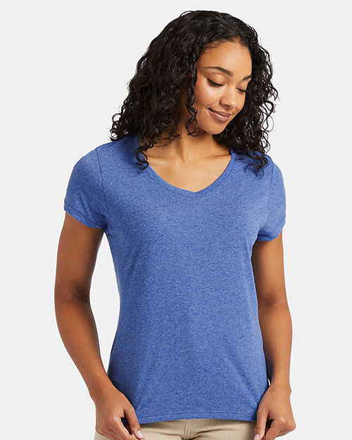 Hanes 42VT Women X-Temp® Triblend V-Neck T-Shirt at GotApparel