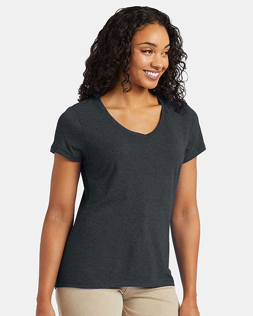 Hanes 42VT Women X-Temp® Triblend V-Neck T-Shirt at GotApparel