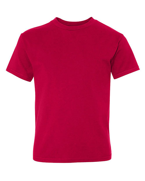 Hanes 498Y Boys 4.5 Oz. 100% Ringspun Cotton Nano-T  T-Shirt at GotApparel