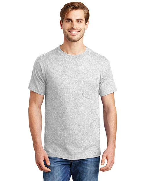Hanes® 5190 Men's Beefy-Tee with Pocket at GotApparel