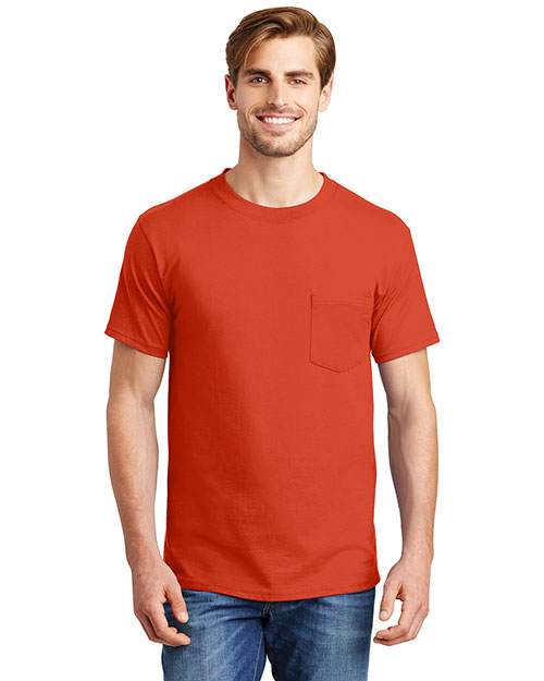 Hanes® 5190 Men's Beefy-Tee with Pocket at GotApparel