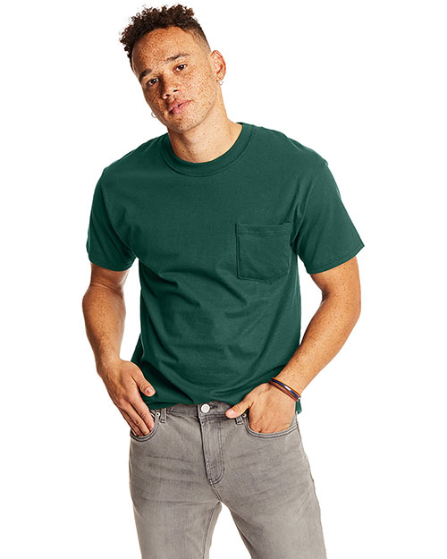 Hanes 5190P Men 6.1 Oz. Beefy-Tee With Pocket at GotApparel