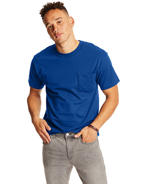 Hanes 5190P Men 6.1 Oz. Beefy-Tee With Pocket at GotApparel