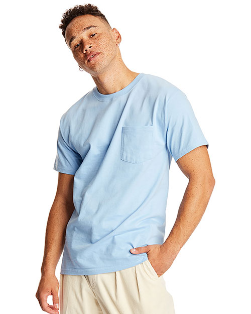 Hanes 5190P Men 6.1 Oz. Beefy-Tee With Pocket at GotApparel