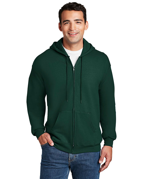 Hanes® F283 Ultimate Cotton Full-Zip Hooded Sweatshirt at GotApparel