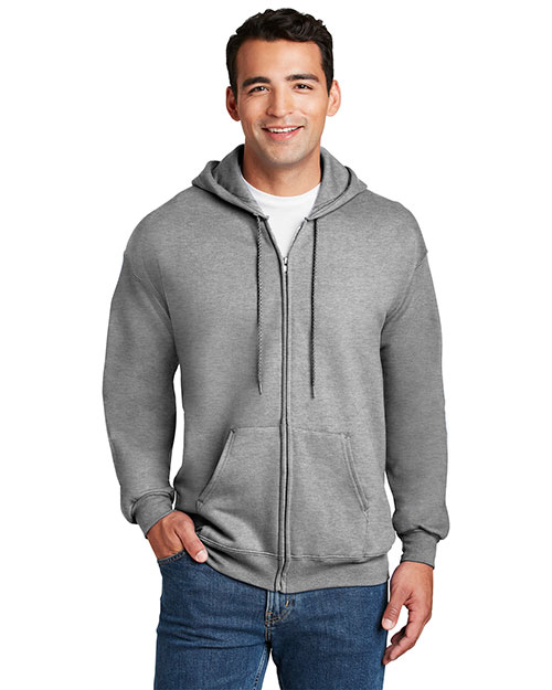 Hanes® F283 Ultimate Cotton Full-Zip Hooded Sweatshirt at GotApparel