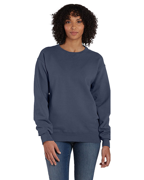 Hanes GDH400 Unisex Garment-Dyed Crewneck Sweatshirt at GotApparel