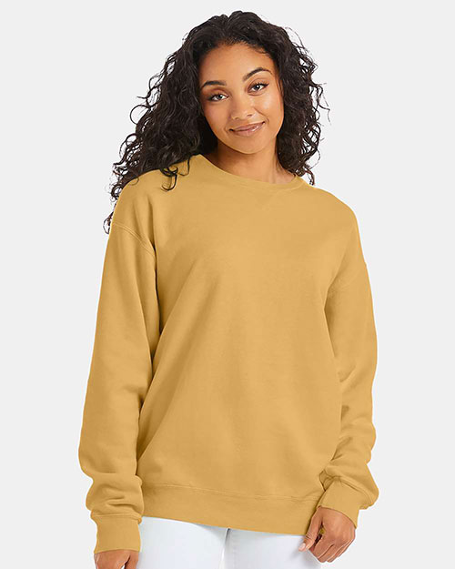 Hanes GDH400 Unisex Garment-Dyed Crewneck Sweatshirt at GotApparel