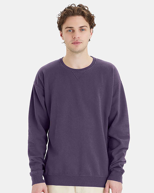 Hanes GDH400 Unisex Garment-Dyed Crewneck Sweatshirt at GotApparel