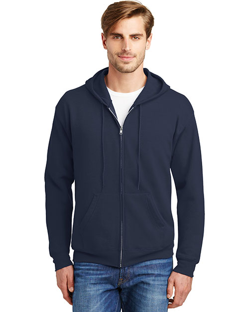 Hanes P180 EcoSmart Full-Zip Hooded Sweatshirt at GotApparel