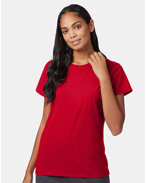 Hanes SL04 Women 4.5 Oz. 100% Ringspun Cotton Nanot T-Shirt at GotApparel