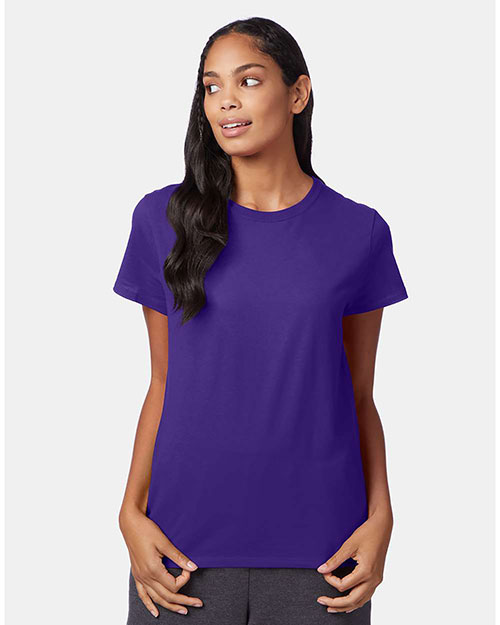 Hanes SL04 Women 4.5 oz Nano-T®Cotton T-Shirt at GotApparel