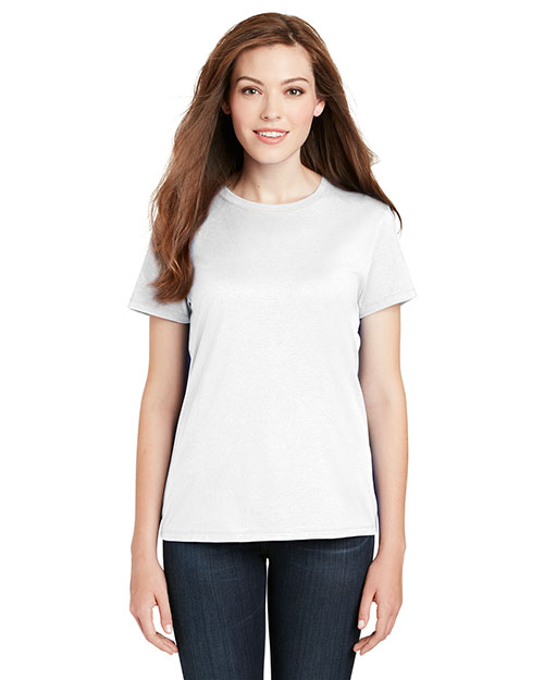 Hanes SL04 Women 4.5 Oz. 100% Ringspun Cotton Nanot T-Shirt 10-Pack at GotApparel
