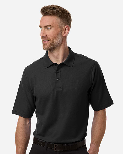 Harriton M105 Men's Maverick CVC Pique Polo at GotApparel