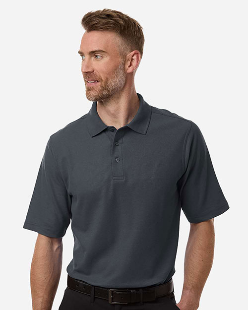 Harriton M105T Men's Tall Maverick CVC Pique Polo at GotApparel