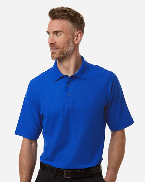 Harriton M105T Men's Tall Maverick CVC Pique Polo at GotApparel