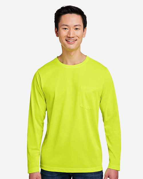 Harriton M118L Unisex Charge Snag and Soil Protect Long-Sleeve T-Shirt at GotApparel