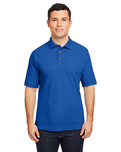 Harriton M200 Men 6 Oz. Ringspun Cotton Pique Short-Sleeve Polo at GotApparel