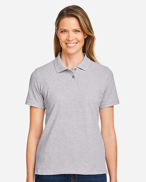 Harriton M200W Women 6 Oz. Ringspun Cotton Pique Short-Sleeve Polo at GotApparel