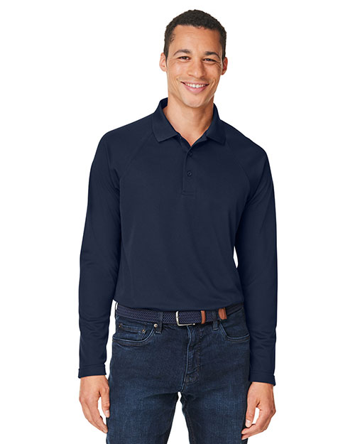 Harriton M208L Men's Charge Snag and Soil Protect Long-Sleeve Polo at GotApparel