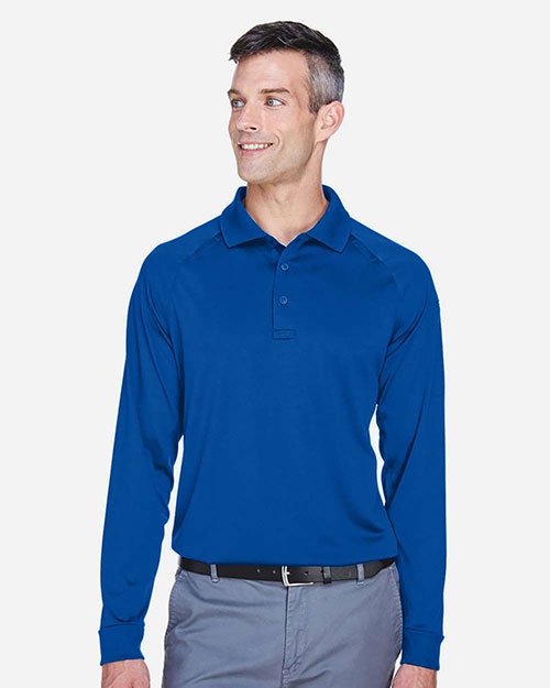 Harriton M211L Men 6.6 oz Tactical Long-Sleeve Performance Polo at GotApparel